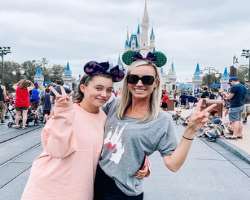 The star is a big fan of Disney's characters and visits Disneyland with her family whenever she finds time.